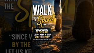 Walk With the Spirit Daily ✨ | Galatians 5:25 #shorts #viralshorts #bibleverse