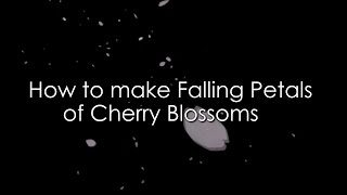 AfterEffectsで作る花吹雪　how to make Falling Petals by AfterEffects