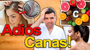 ¿Qué carencia de vitamina provoca el pelo blanco?