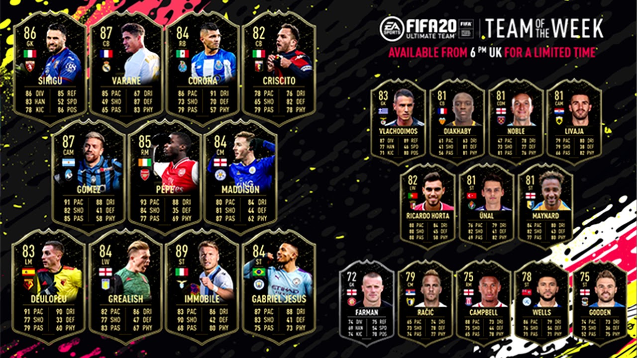 NEW TOTW 17 REVIEW! (Feat. SIF Varane, Jesus, Gomez, Pepe and MORE!) (FIFA 20)