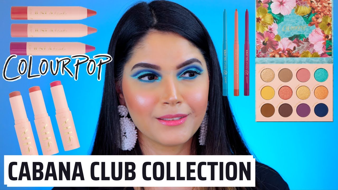 COLOURPOP CABANA CLUB COLLECTION | EYES & LIP SWATCHES + TUTORIAL + REVIEW