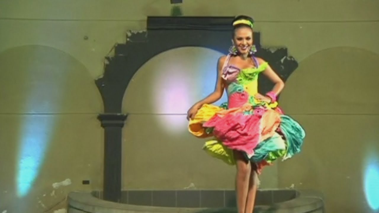 Fashion designer turns rubbish into clothes YouTube