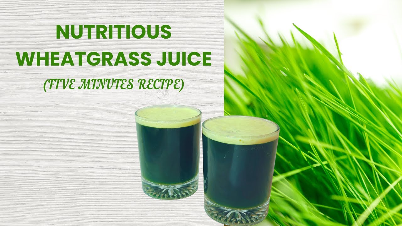 Nutritious Wheatgrass Juice | Healthy Morning Drink