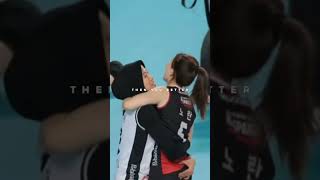 Mega Sweet Momen Dengan Noh Ran Libero Red Spark megawati megawatihangestri nohran redspark