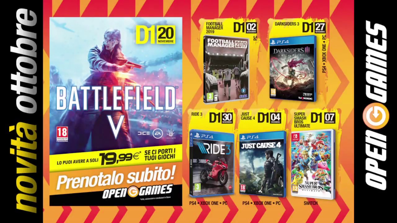 Blockbuster Village - Novità GAMES ottobre 2018