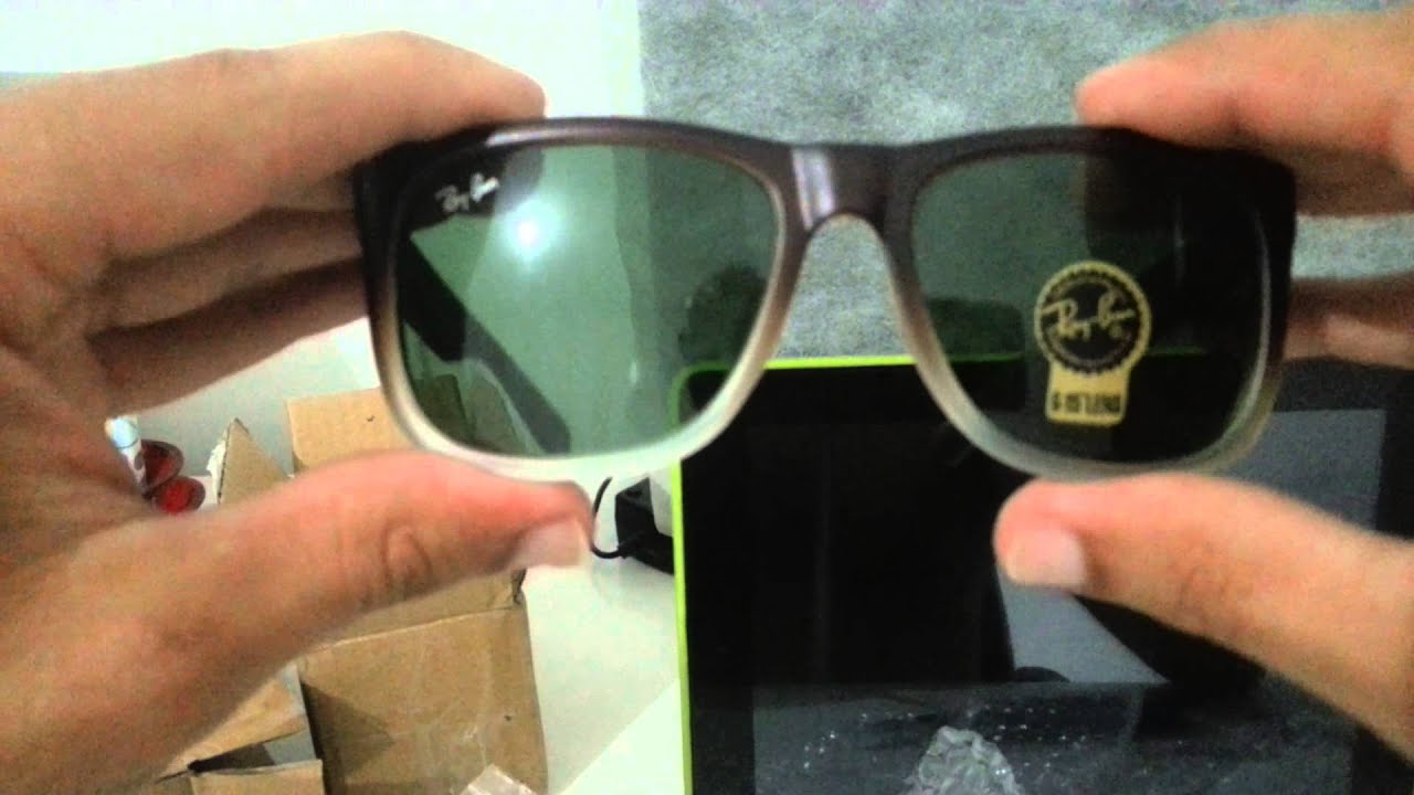 034# UNBOX Óculos RB Justin 4165 Marrom - AliExpre