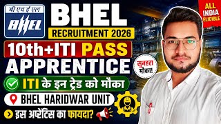 BHEL Apprentice 2026 🔥 10th + ITI Pass के लिए बड़ी भर्ती | Haridwar Unit | कौन-कौन Apply कर सकता है?