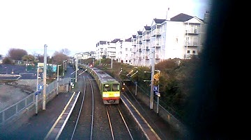 DART Train Towards Howth in Salthill and Monkstown