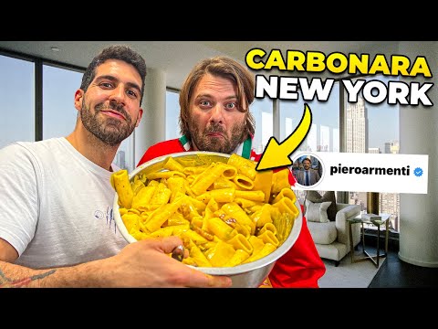 CARBONARA DA 250€ A NEW YORK in casa di PIERO ARMENTI