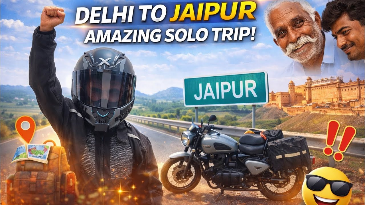 Sirf ek cheez ne trip kharab kar di 🙃 ||Solo Ride|| #delhitojaipur #bike #royalenfield 