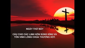 NGÀY THỨ BẢY - TUẦN CỬU NHẬT KÍNH LÒNG THƯƠNG XÓT CHÚA