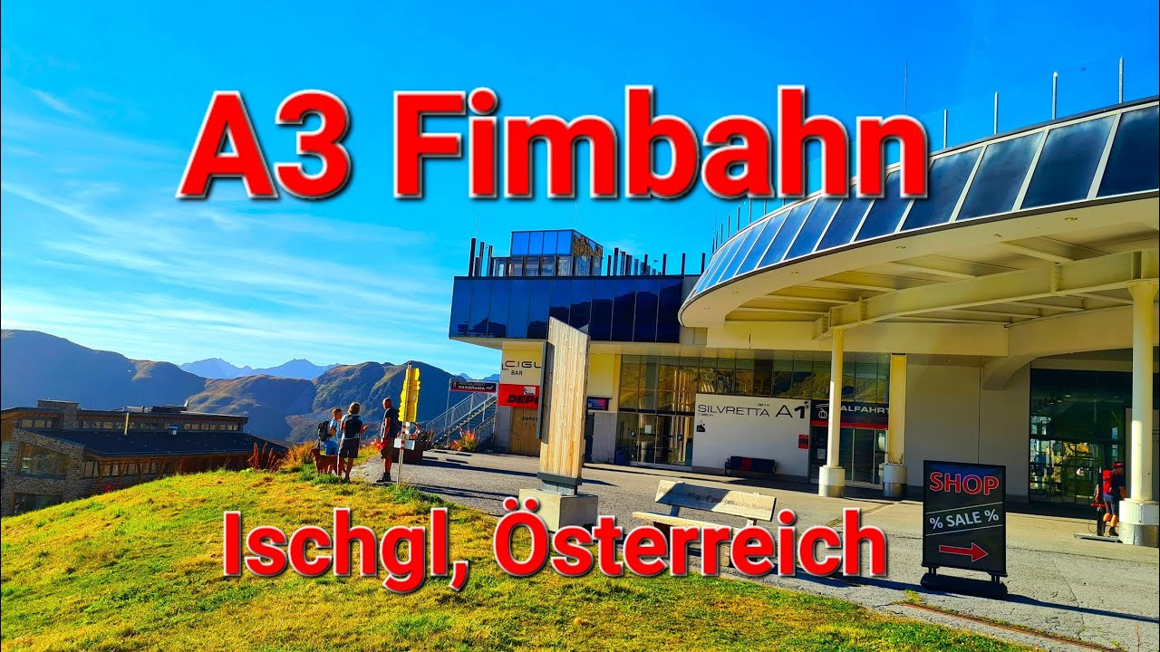 A3 Fimbahn, Ischgl, Tirol in Österreich. 