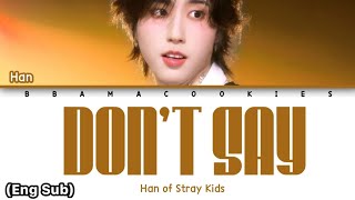 HAN (한) - 'DON'T SAY' Lyrics (가사) || Lyrics (Han/Rom/Eng)
