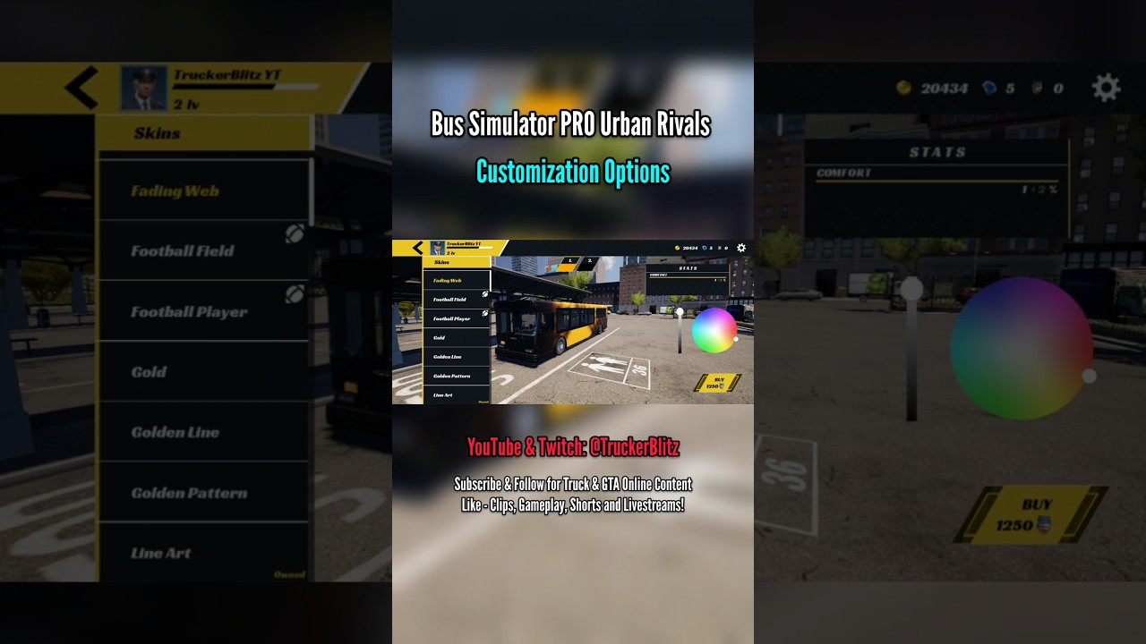 Bus Simulator PRO Urban Rivals Customization Options 👀