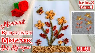 Cara Membuat Kerajinan Mozaik dari Biji-bijian