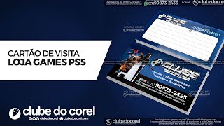 Cartão de Visita - Loja Games Jogos Playstation PS5 PS4 [CDR e PDF] screenshot 5