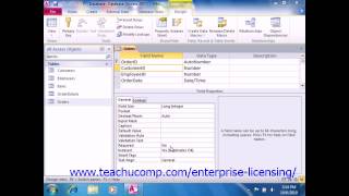 Microsoft Office Access Tutorial 2010 Field Properties Lesson 4.8 Employee Group Training