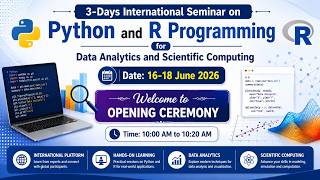 Famous 3-Days International Seminar on Python and R Programming for Data Analytics and Scientific Computing Wealth