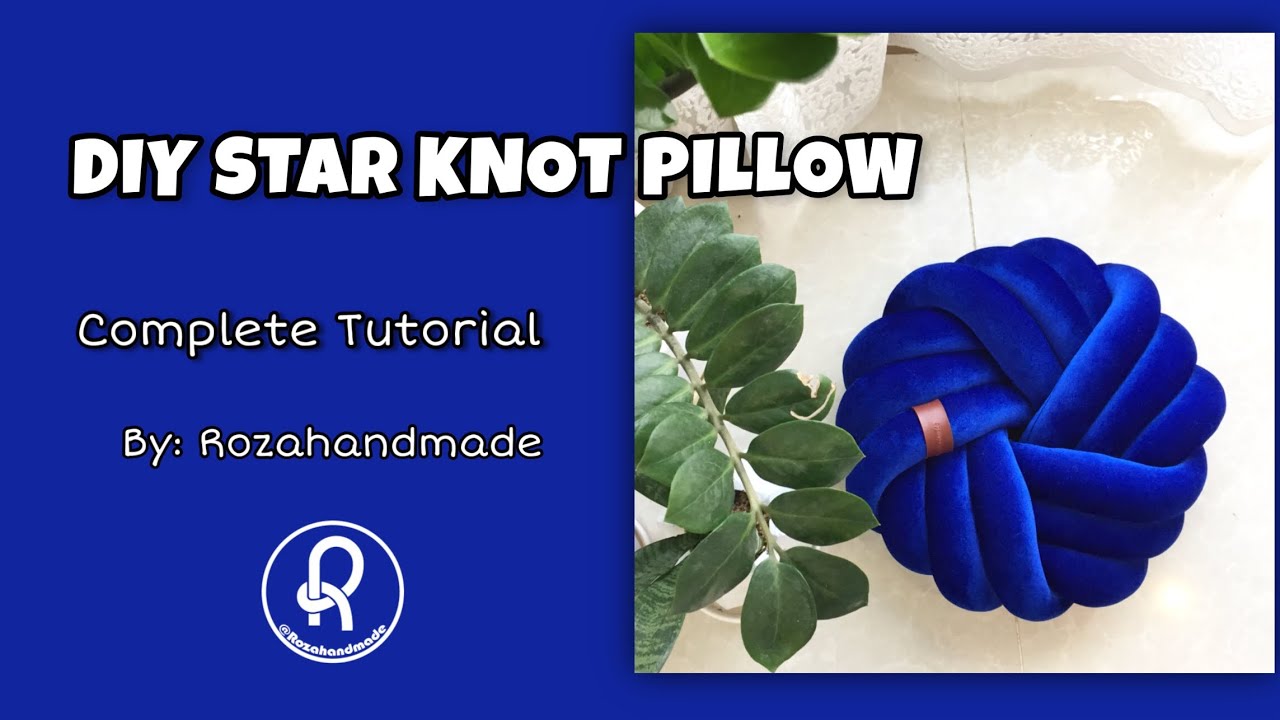 So Easy and Modern Knot Pillow DIY(Star 3 layer knot cushion)🤩
