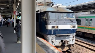 JR貨物EF210形100番台162号機（旧塗装）＋タキ10B（両）が大宮駅6番線を通過するシーン（3090レ・新A214・石油返空）2023.4.20