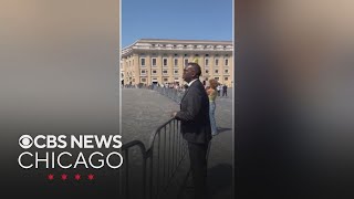 Mayor Brandon Johnson, delegation arrive in the Vatican