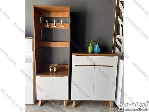 جدیدترین مدل ترکیه ای جا کفشی با آویز لباس دیواری