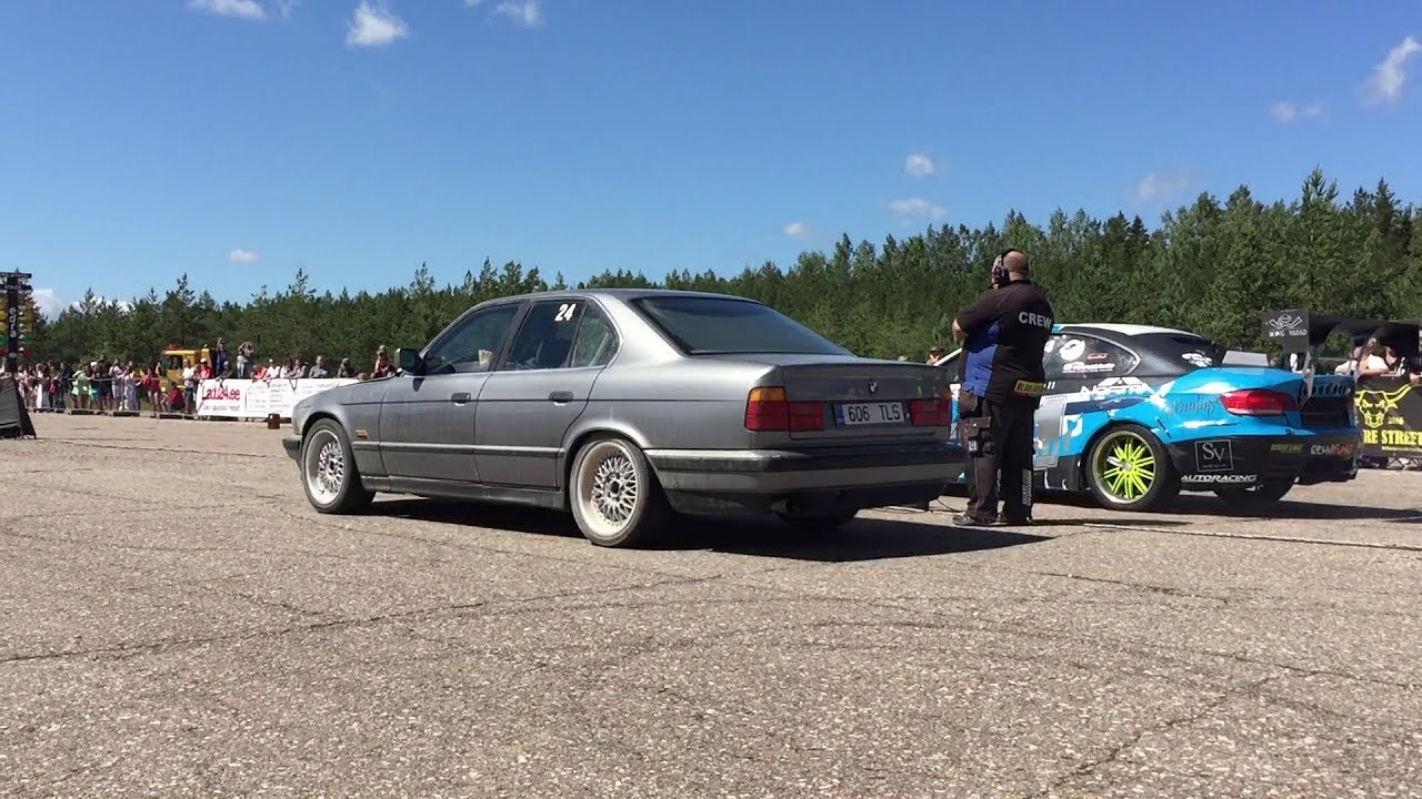 bmw-535i-e34-3-4t-vs-bmw-m3-e92-m50b31-stroker-turbo-1-4-mile-drag-race