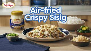 Quick & Creamy Air-Fried Crispy Sisig! 💨🍳