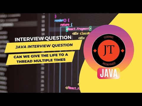 Java Interview Question  Can we give the life to a Thread multiple times