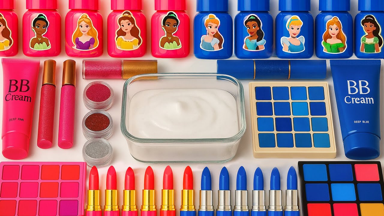 💙BLUE vs PINK SLIME SHOWDOWN❤️30 Minutes Satisfying Slime Mixing, with Makeup Glitters | Tana Slime