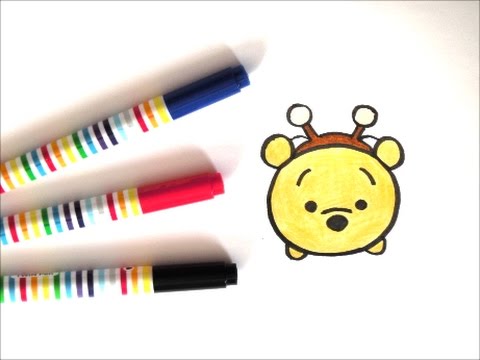 ツムツムハチプーの描き方 くまのプーさん ディズニーイラスト How To Draw Winnie The Pooh 그림 Youtube