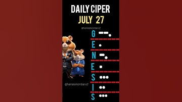 ( 27 JULY ) DAILY CIPHER CODE HAMSTER KOMBAT #hamsterkombat