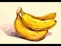 Foundation Course in Watercolor Painting 8 - Banana  基礎水彩示範 - 香蕉