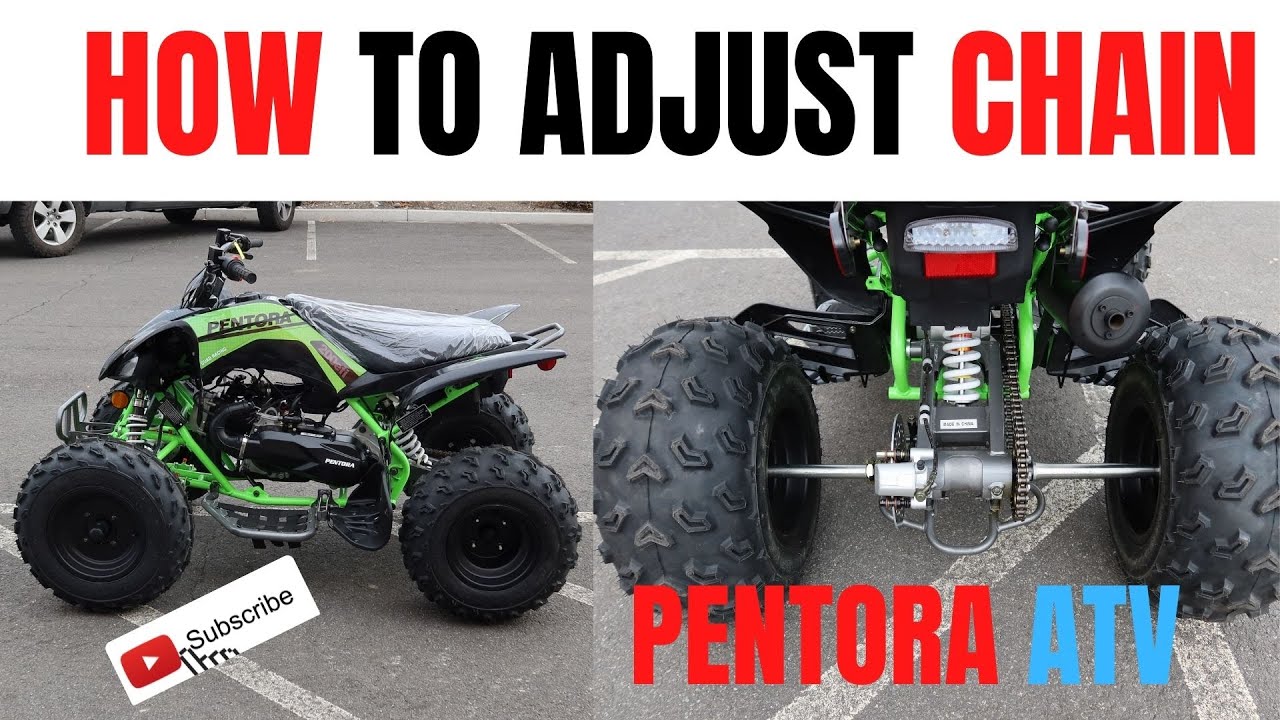 How To Adjust The Chain On A Chinese ATV | Vitacci Apollo Pentora 150 ...