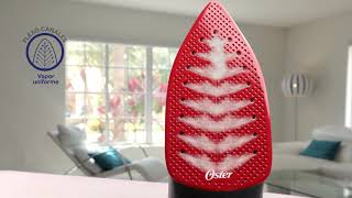 PLANCHA VAPOR OSTER SUELA CERAMICA6503 - ROJA