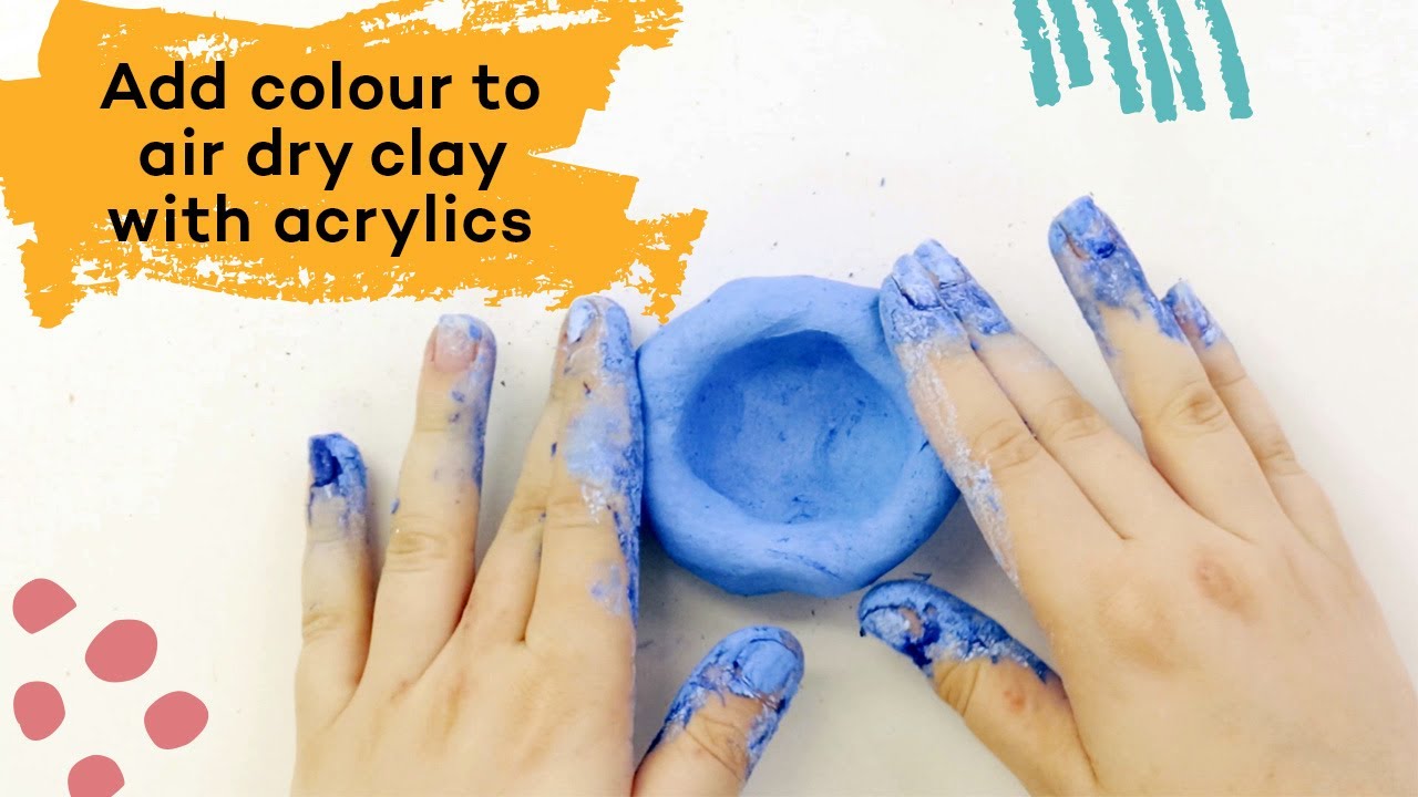 Create a paint palette with air drying clay – Mont Marte Global