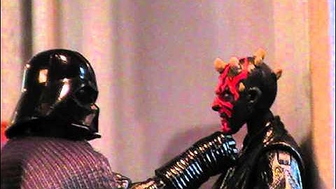 Star Wars:  Darth Vader vs. Darth Maul (Stop-motion)