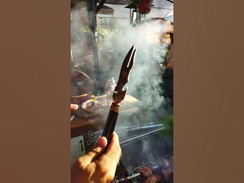 Армянский нож для шашлыка. - YouTube