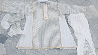 Baby girl dress cutting and stitching||kurta design for baby girl step by step easy method