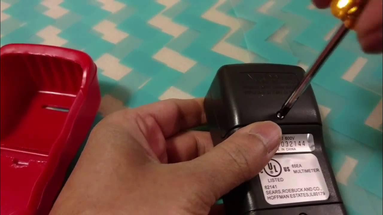 Craftsman Multimeter replacing battery or fuse YouTube