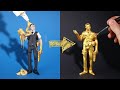 My own MIDAS Challenge – with clay & gold paint (Fortnite Battle Royale)