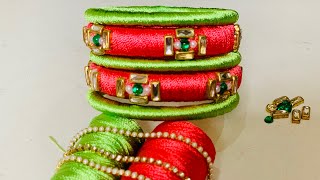 DIY||Latest silk thread bangles | How to make silk thread bangles at home |tutorial