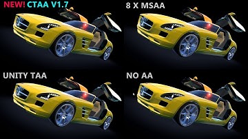 CTAA V1.7 FOR UNITY STRESS TEST 1 VS OTHER Anti-Aliasing Options