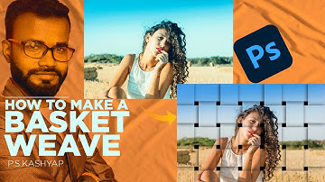 Photoshop Tutorial: How to Make a Basket-Weave Effect from a Photo | Photo effect | PSKGrafix