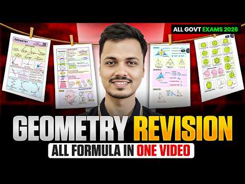 Complete Geometry Formula Revision | All Formulas in One Shot | SSC  Railway & All Govt Exams