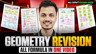 Complete Geometry Formula Revision | All Formulas in One Shot | SSC, Railway & All Govt Exams