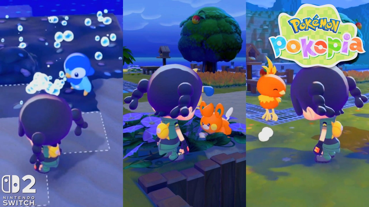 Pokémon Pokopia | Piplup helped clear Mud on Bleak Beach! Torchic & Pawmi appears! [SW2]