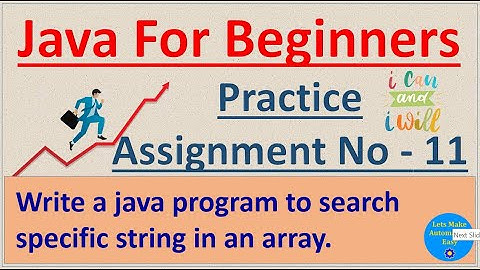 Write a java program to search specific string in an array. | Pradeep Nailwal