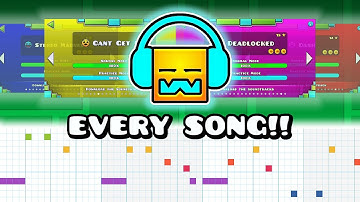 Every Geometry Dash Song In Chrome Music Lab! (Stereo Madness - Dash)