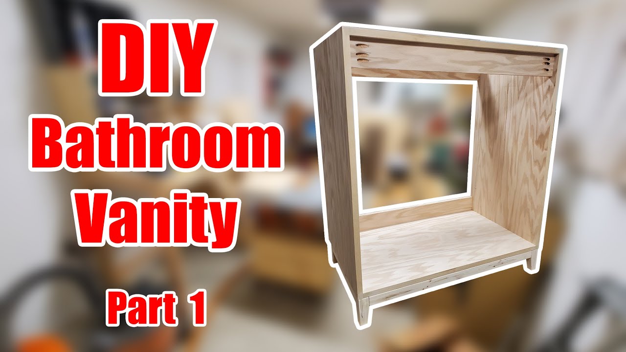 DIY Bathroom Vanity Build PART 1 Carcass Assembly YouTube